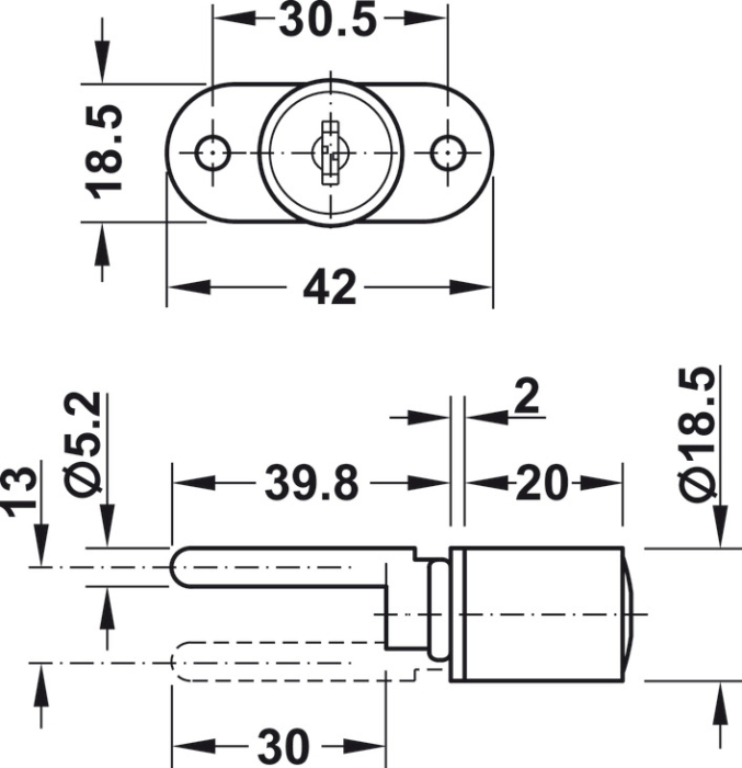 Yala front centralizata cu bara de 500 mm [6]