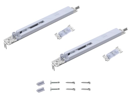 Dressing - Mecanism de amortizare Premium pentru 1 ușă cu dubla amortizare, sistem Häfele ÄDOOR PLUS & EASY