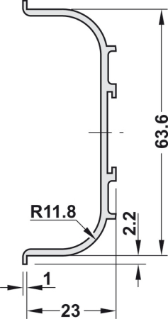 Profil mâner GOLA C orizontal Häfele [3]
