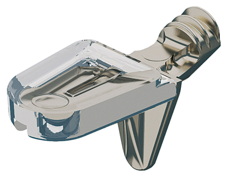 Demontabili / Asamblare - Suport de poliţă, Pentru poliţe din sticlă, pentru montare cu șuruburi în gaură cu Ø 5 mm