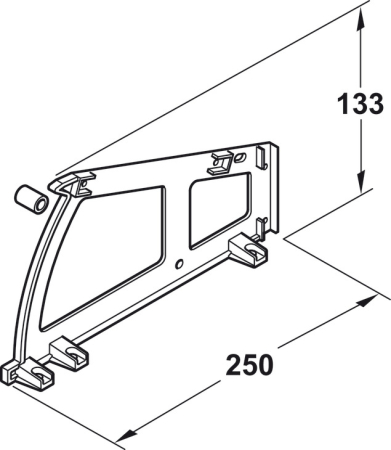 Suport pantofi cu 1 compartiment (Hafele) [2]