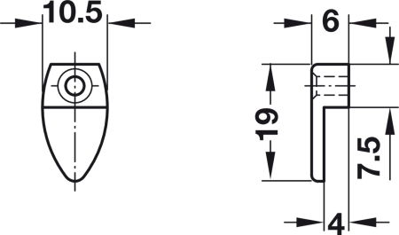 Suport pentru oglindă, formă ovală [1]
