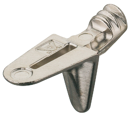 Demontabili / Asamblare - Suport pentru poliţe din lemn cu profil de fixare în panoul lateral tip diblu, capacitate portantă 9.4 kg pe bucată, montaj în gaură cu Ø 5 mm