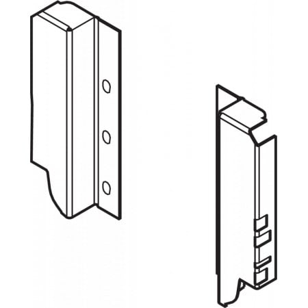 Glisiere - Suport spate sertar, dr+stg TANDEMBOX
