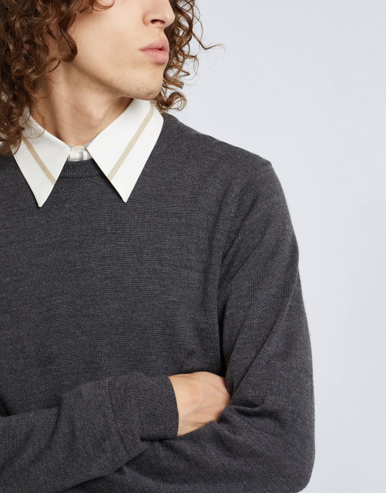 8byYOOX BLUZA SUBTIRE DIN LANA BARBATI [2]