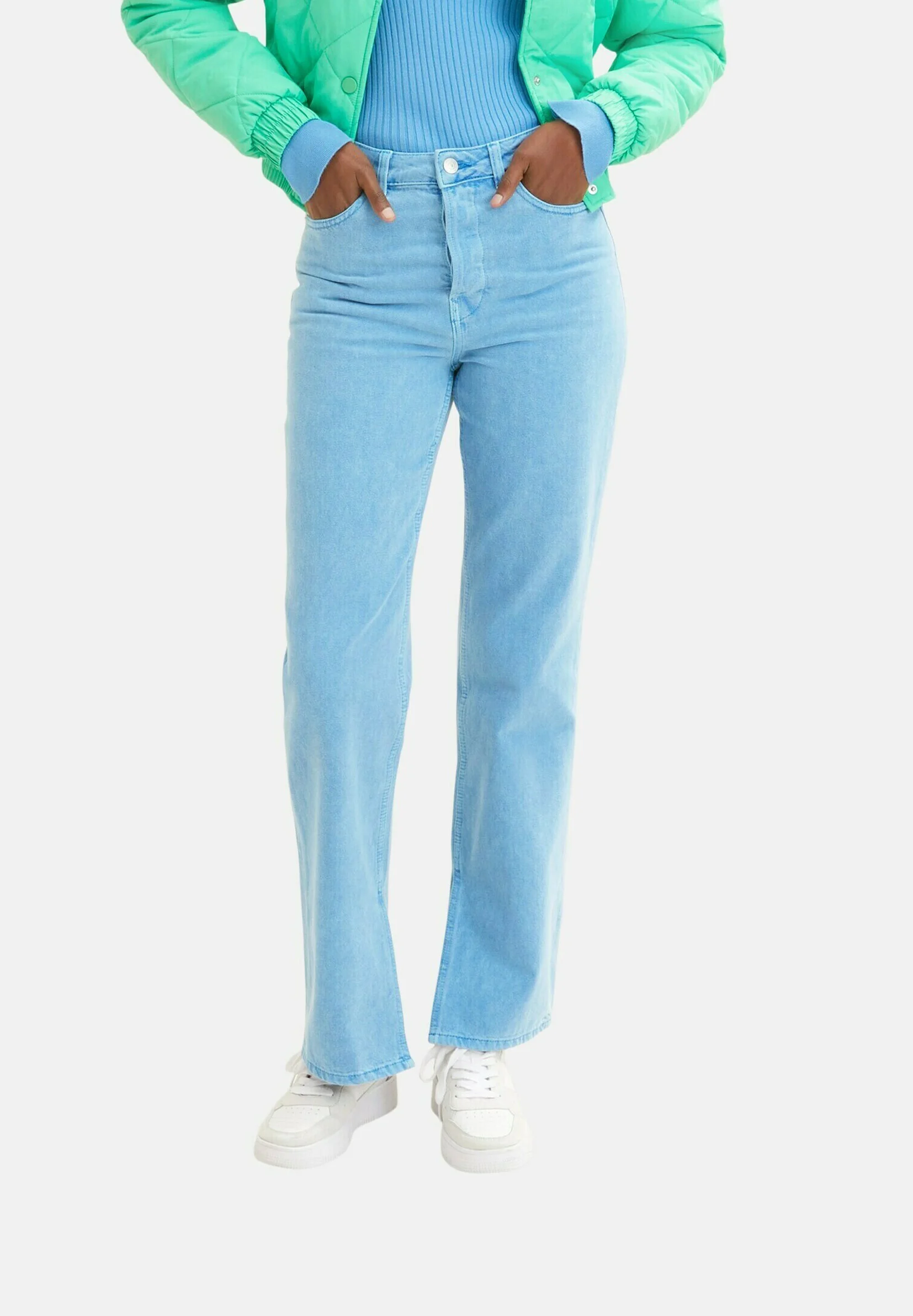 Blugi Femei Emma High Waist , Straight Leg [3]