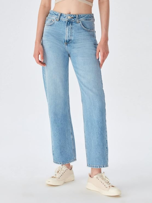 Blugi Femei MYLA cu Zip High Rise Drepti [2]