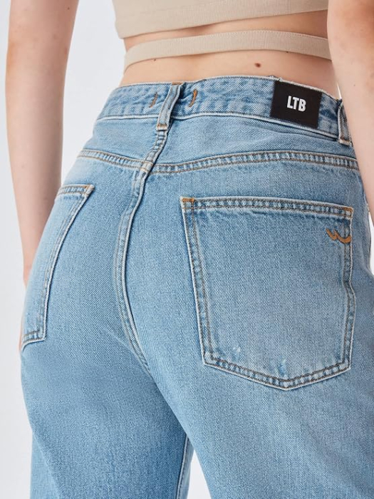 Blugi Femei MYLA cu Zip High Rise Drepti [4]