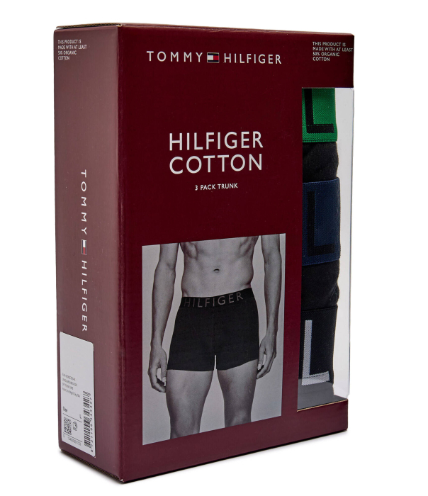Boxeri Barbati Set x 3 Contrast Waistband  NEGRU    M [5]