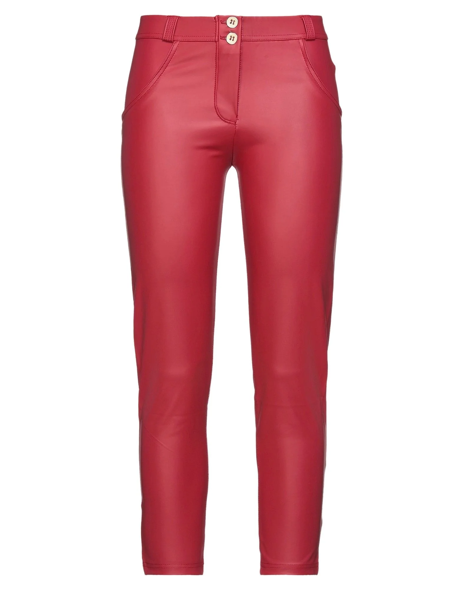 FREDDY PANTALON ROSU IMITATIE PIELE SLIM FIT SHAPE UP FEMEI [1]