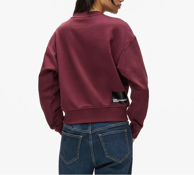 KARL LAGERFELD JEANS BLUZA REGULAR ESSENTIAL LOGO FEMEI [3]