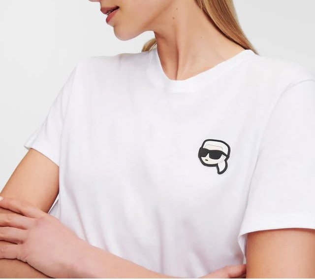 KARL LAGERFELD TRICOU IKON PATCH RELAXED FEMEI [4]