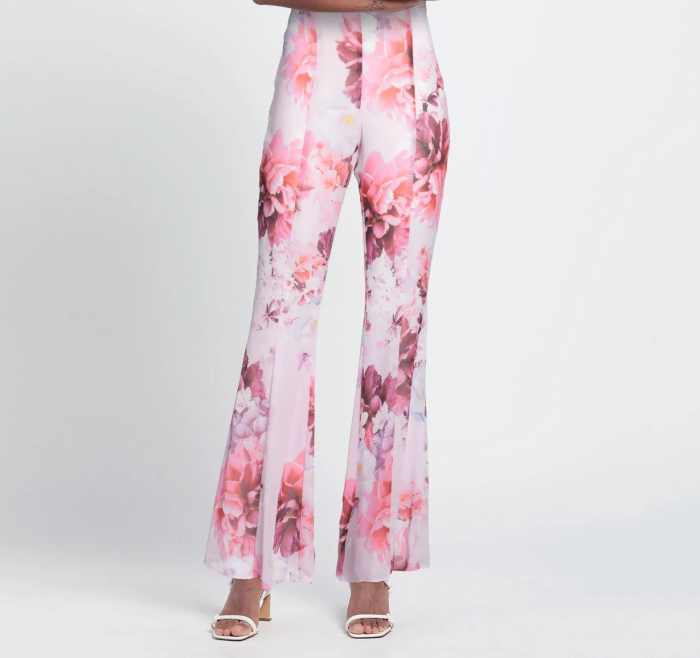 Pantaloni Femei Flare cu Flori [2]