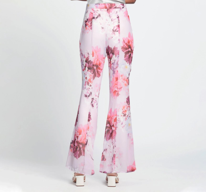 Pantaloni Femei Flare cu Flori [3]