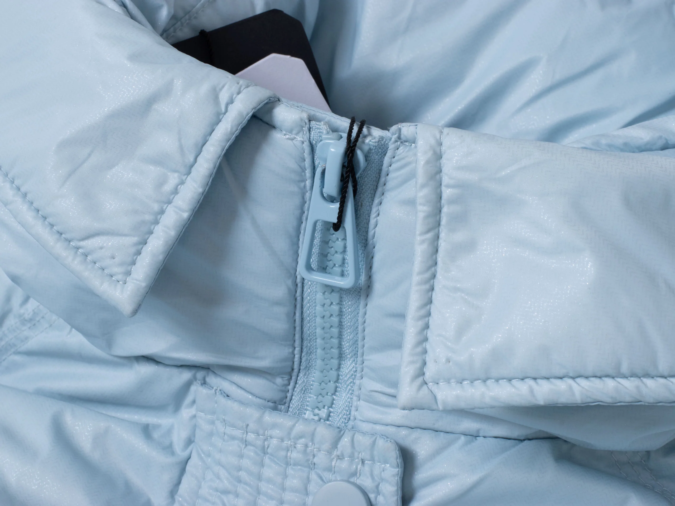 ROMEO GIGLI GEACA LUNGA PUF CELESTE FEMEI [2]