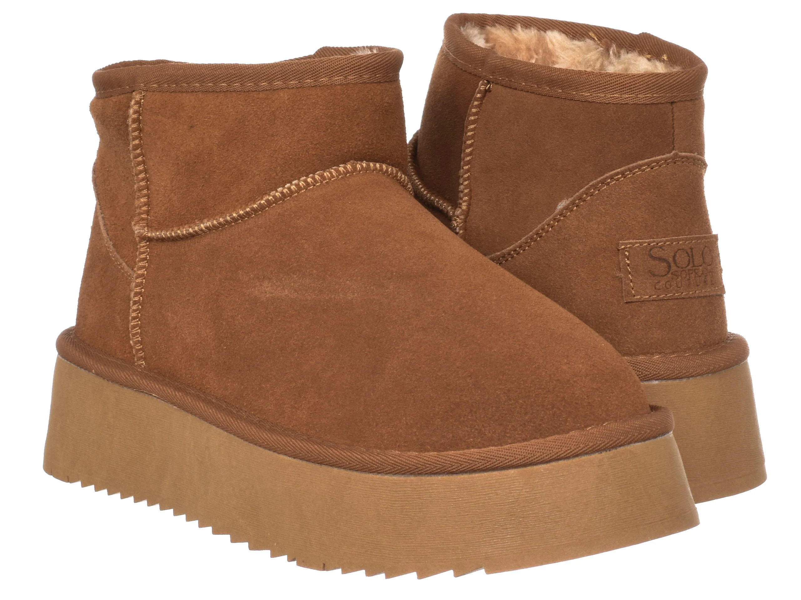 SOLO SOPRANI HUGH PLATFORM GHETE IMBLANITE PIELE INTOARSA FEMEI [2]