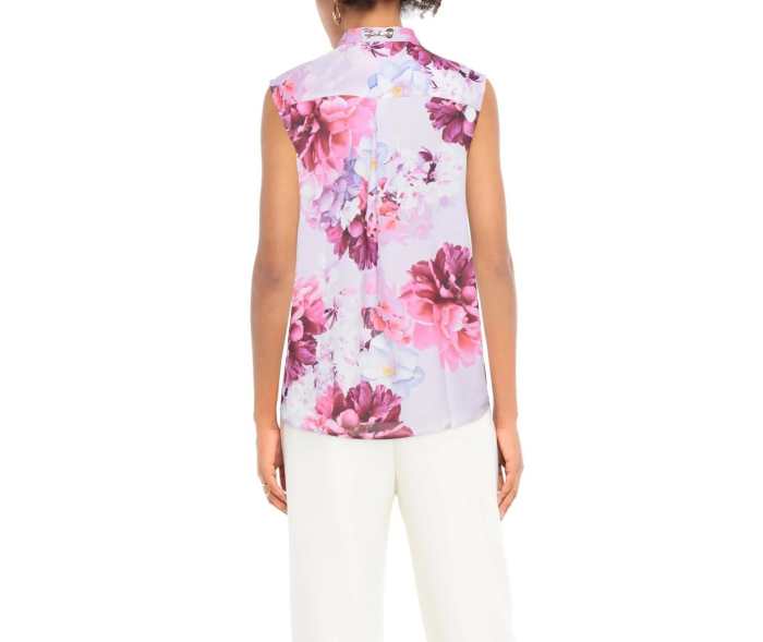 Top Femei Chain Pink Flower [3]