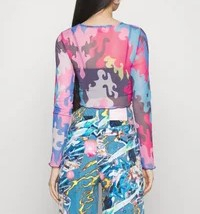 Top Femei cu Maneca Lunga Transparent [4]