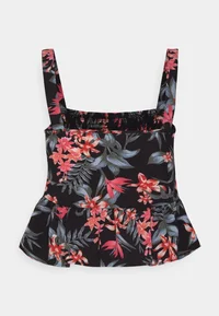 Top Femei Negru cu Flori [2]