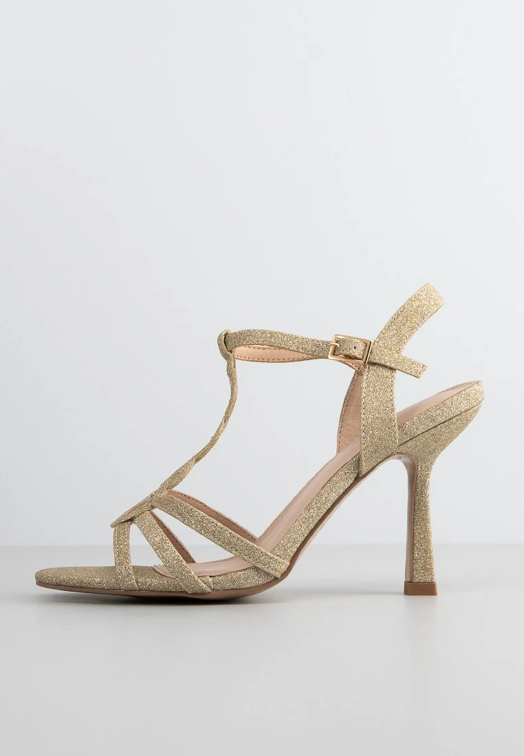 SANDALE CU TOC - HEAD OVER HEELS SANDALE CU TOC  FEMEI AURIU 36