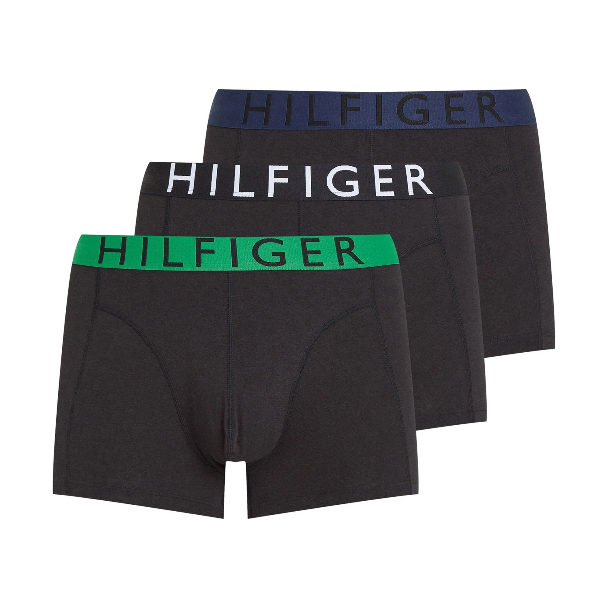 Boxeri - Boxeri Barbati Set x 3 Contrast Waistband  NEGRU    M