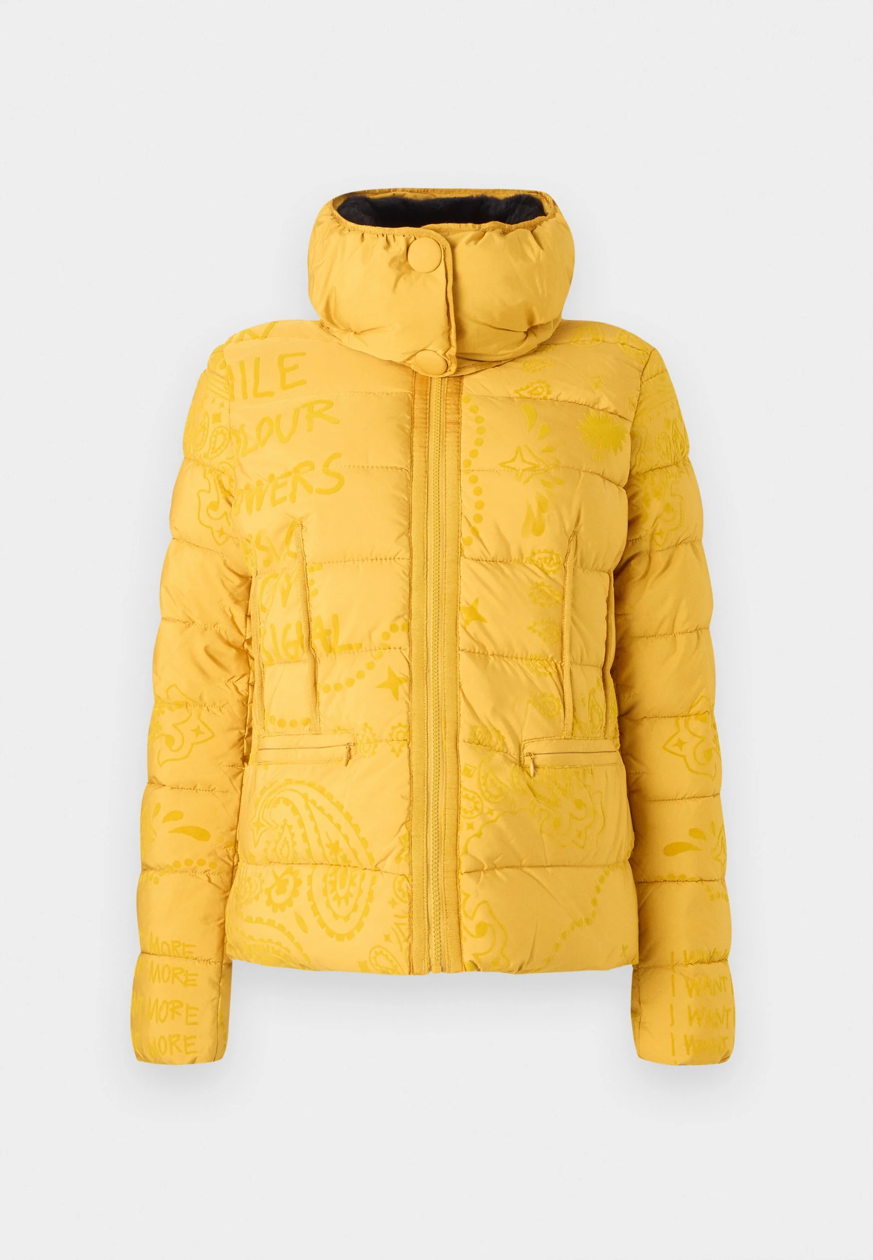 GECI - DESIGUAL GEACA DE IARNA PADDED SUNNA FEMEI  GALBEN  36-S