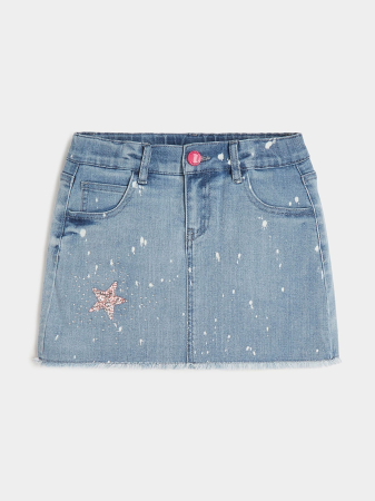 FEMEI - GUESS FUSTA MINI JEANS FETE