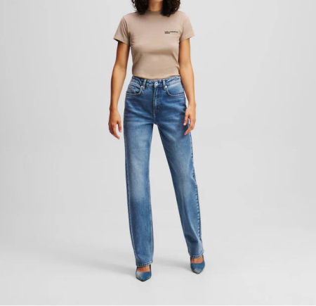 JEANS - KARL LAGERFELD JEANS BLUGI HIGH STRAIGHT FEMEI