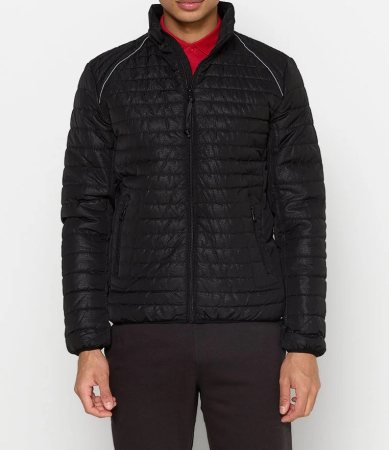 BARBATI - LERROS GEACA REFLECTIVE BARBATI   NEGRU  XL