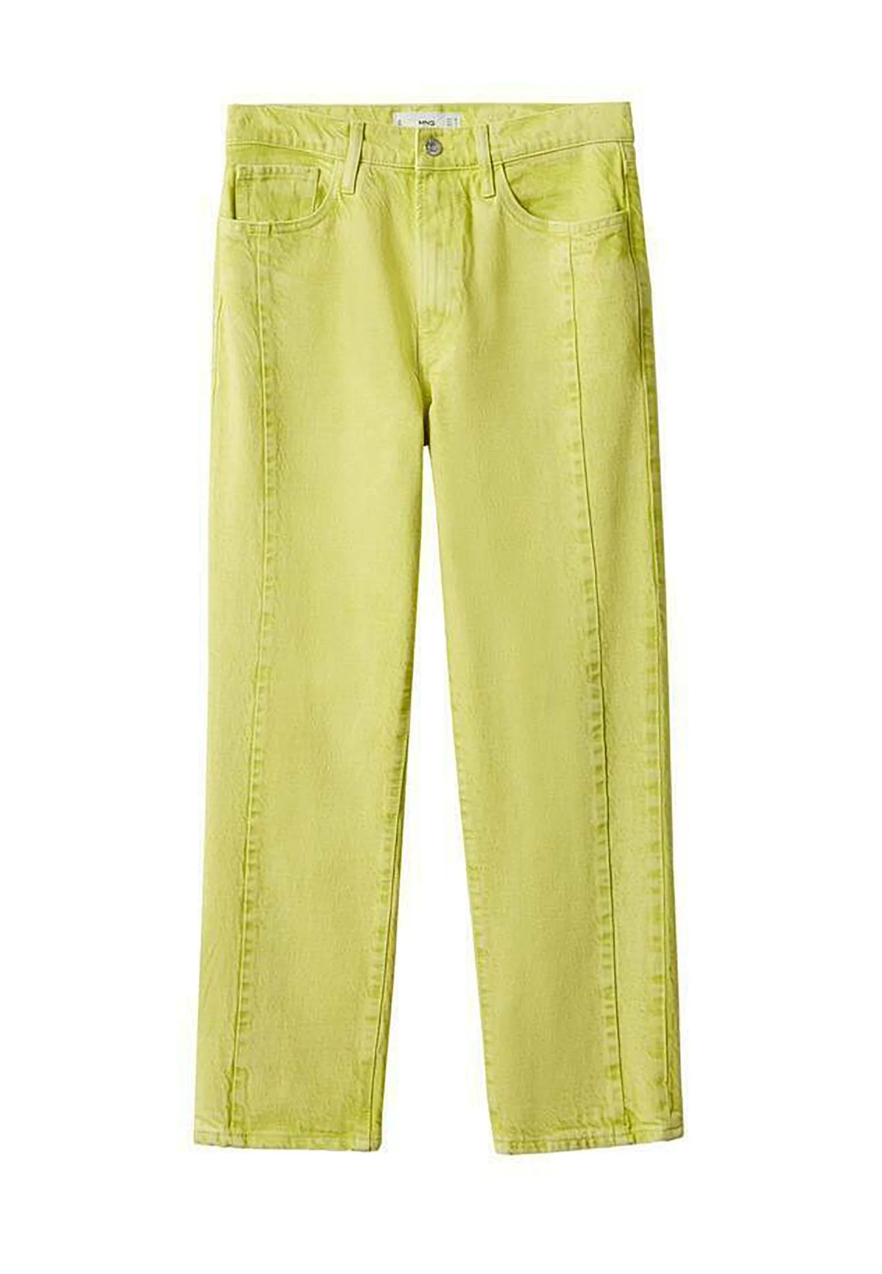 BLUGI - MANGO BLUGI STRAIGHT CROPPED HIGHWAIST FEMEI LIME 36-S