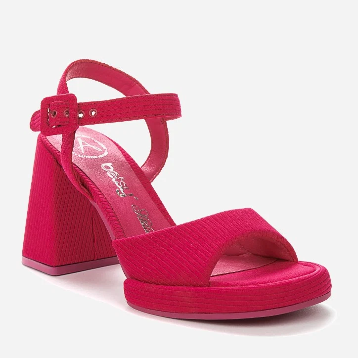 Sandale cu Toc - Sandale cu Toc Femei Fucsia