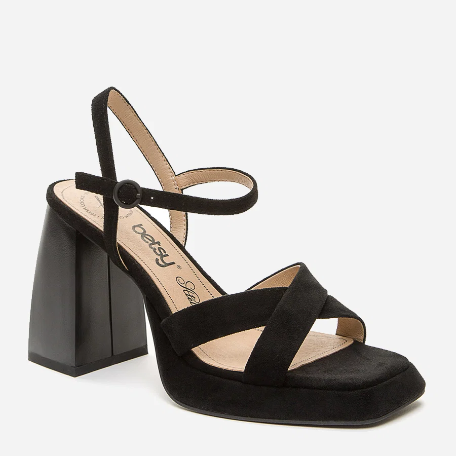 Sandale cu Toc - Sandale cu toc Femei Negre