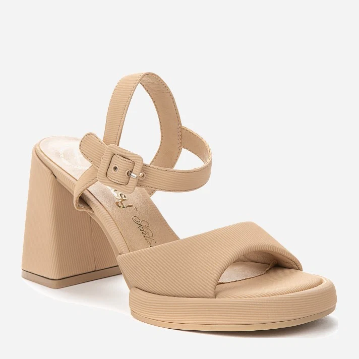 Sandale cu Toc - Sandale cu Toc Femei  Nude