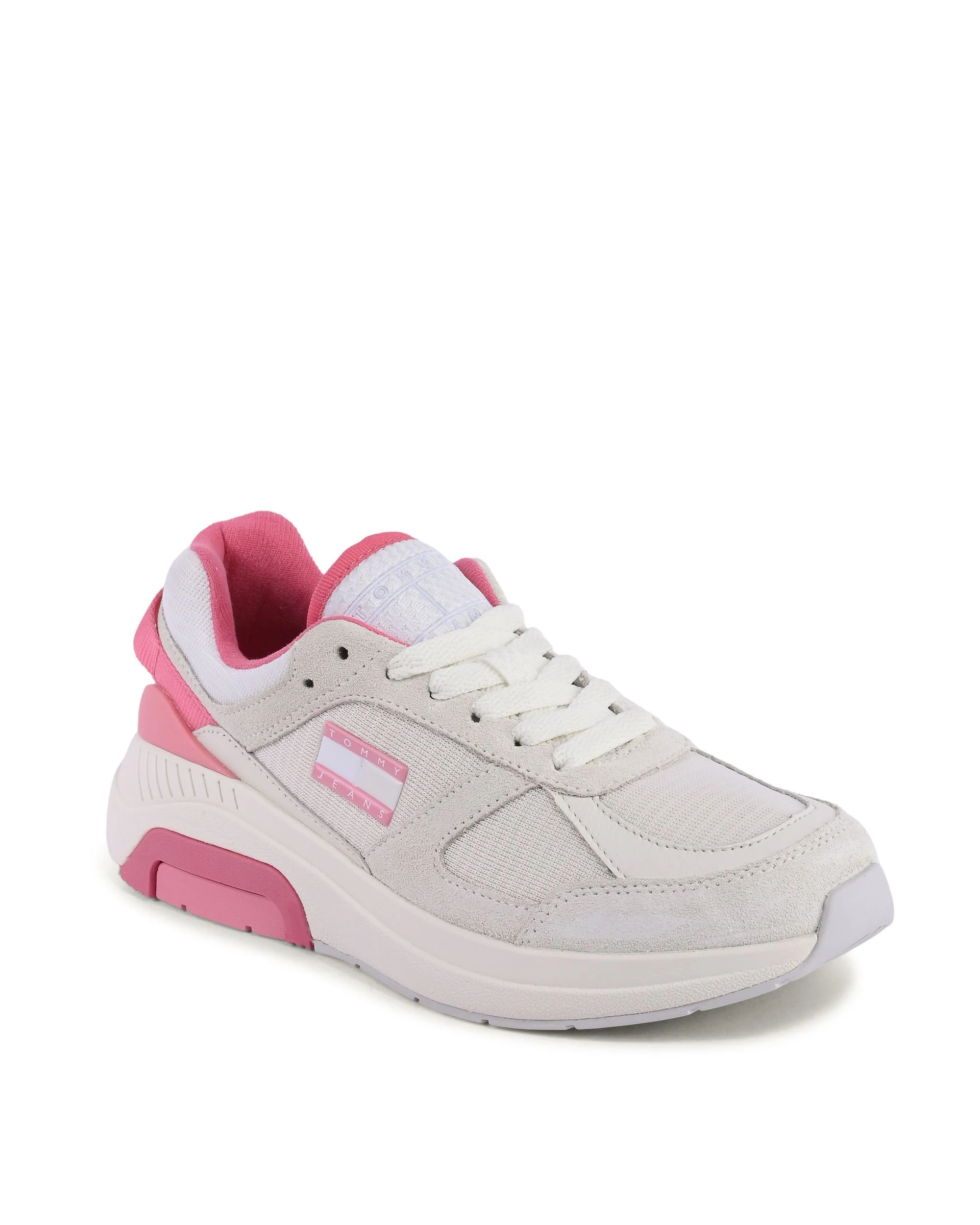 Incaltaminte Femei - Sneakers Femei Crem cu Roz