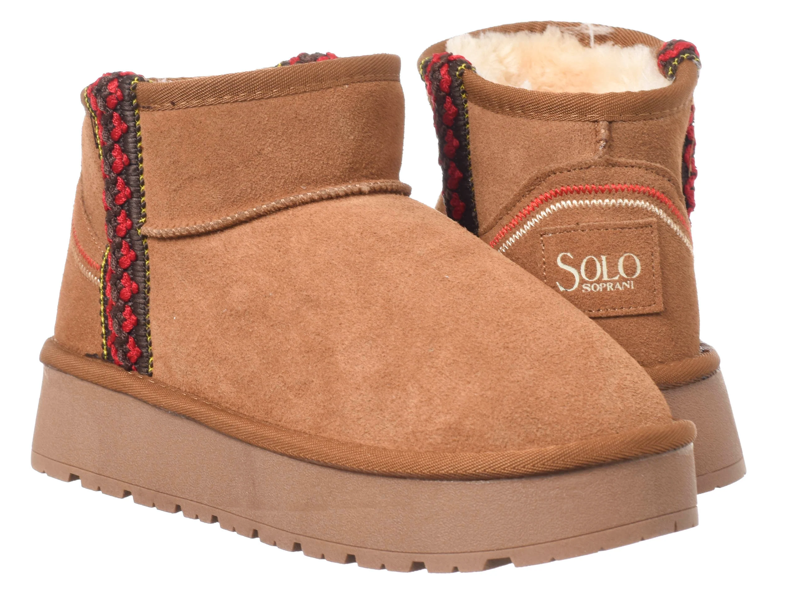 SOLO SOPRANI COUTURE CIZME PIELE INTOARSA IMBLANITE [1]