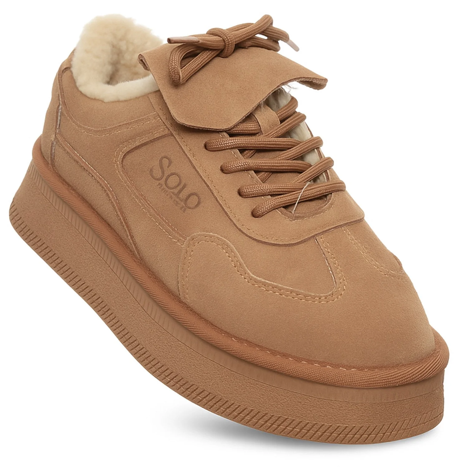 PANTOFI - SOLO SOPRANI PANTOFI IMBLANITI PIELE INTOARSA  JENNY FEMEI