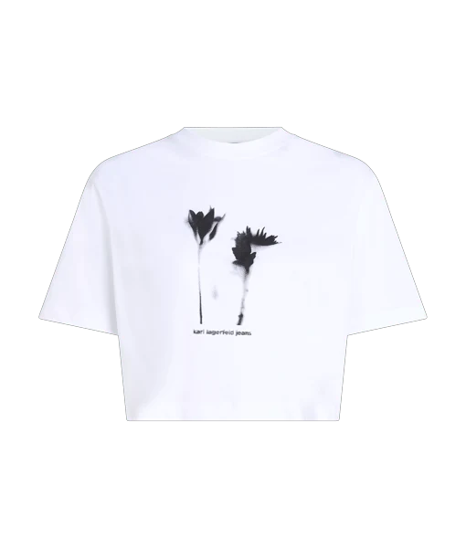 Tricouri - Tricou Femei Regular Cropped Flower