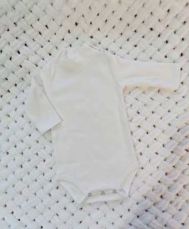 Hainute pentru copii - Body cu maneca lunga cu gîtișor Ivory