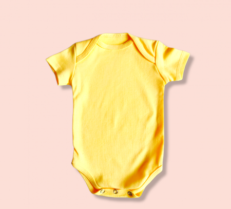 Hainute pentru copii - Body cu mîneca scurta galben