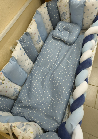 Lingerie pentru patuc - Borduri de protecie pentru patuc albastrucodita