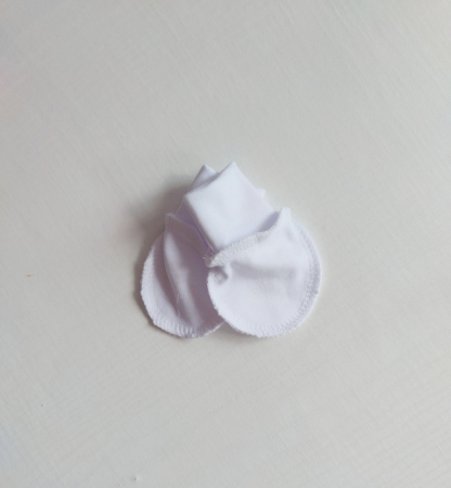 Hainute pentru copii - Mănuși Pampy (0-1 luni) Alb