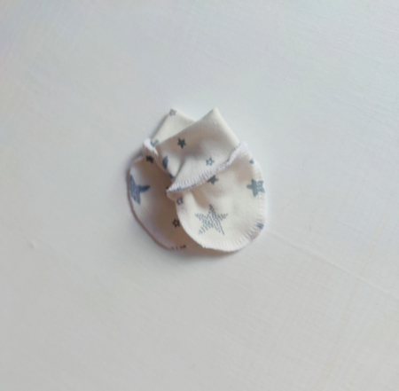 Hainute pentru copii - Mănuși Pampy (0-1 luni) Grey Stars