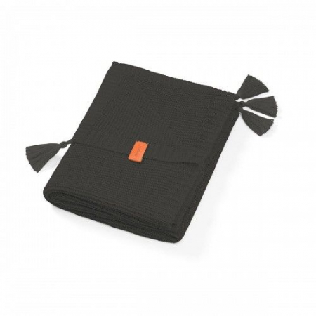 Plicuri pentru nounascuti - Paturica tricotaj din bumbac Dark Grey