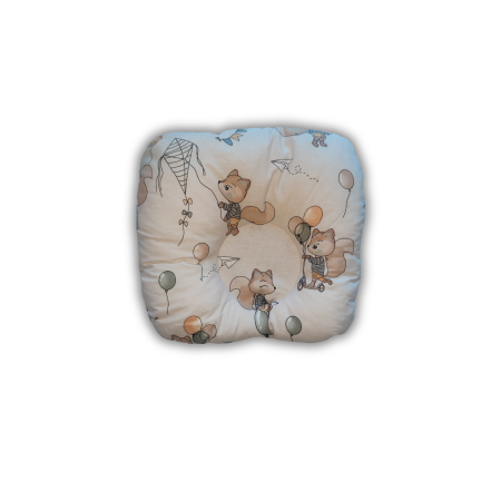 Lingerie pentru patuc - Pernua ortopedica vulpie pe bej