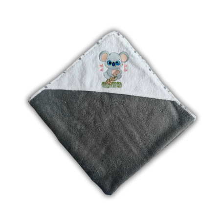 Hranire și îngrijire pentru bebeluși - Prosop pentru baie cu gluga Violet 80*80 cm Pampy