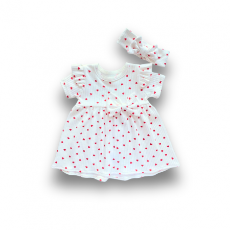 Hainute pentru copii - Rochie Red Hearts