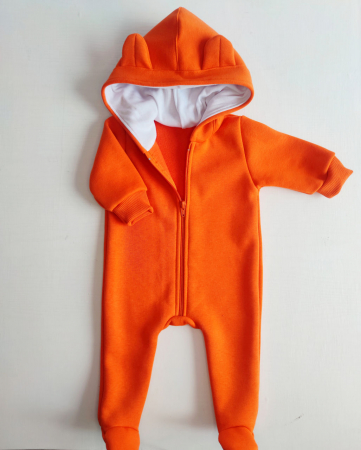 Hainute pentru copii - Salopeta cu flis Pampy Orange