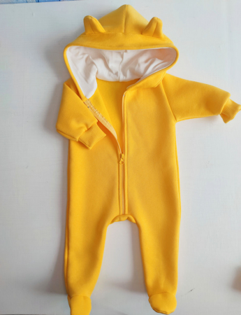 Hainute pentru copii - Salopeta cu flis Pampy Yellow