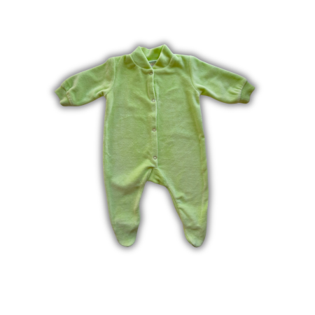 Slip - Salopetă cu mânecă lungă din velur