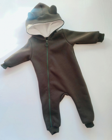 Hainute pentru copii - Salopeta Pampy de la 6 pina la 9 luni Green Haki